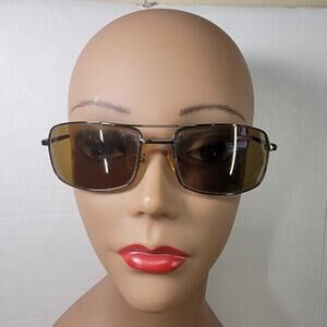 Italian Design Square Brown Sunglasses Wire Frames